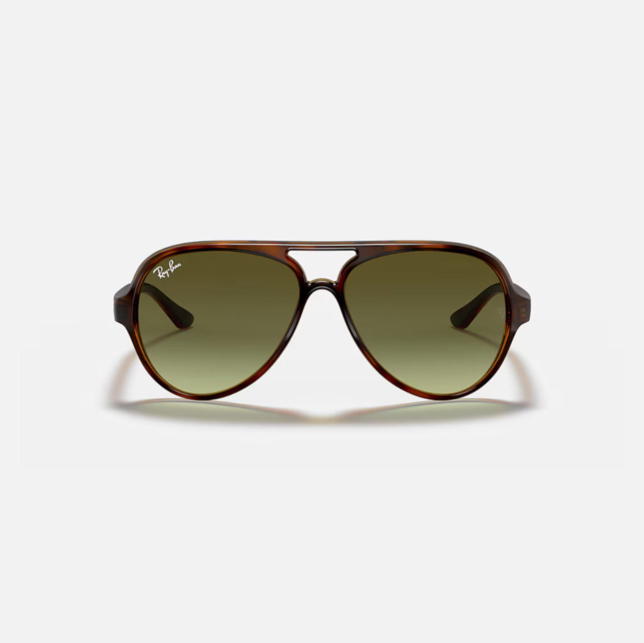 Ray-Ban CATS 5000 CLASSIC Polished Light Havana frame Green lens RB4125 710/A6 59-13