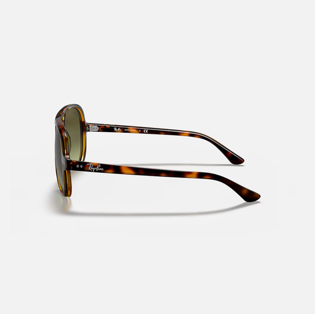 Ray-Ban CATS 5000 CLASSIC Polished Light Havana frame Green lens RB4125 710/A6 59-13