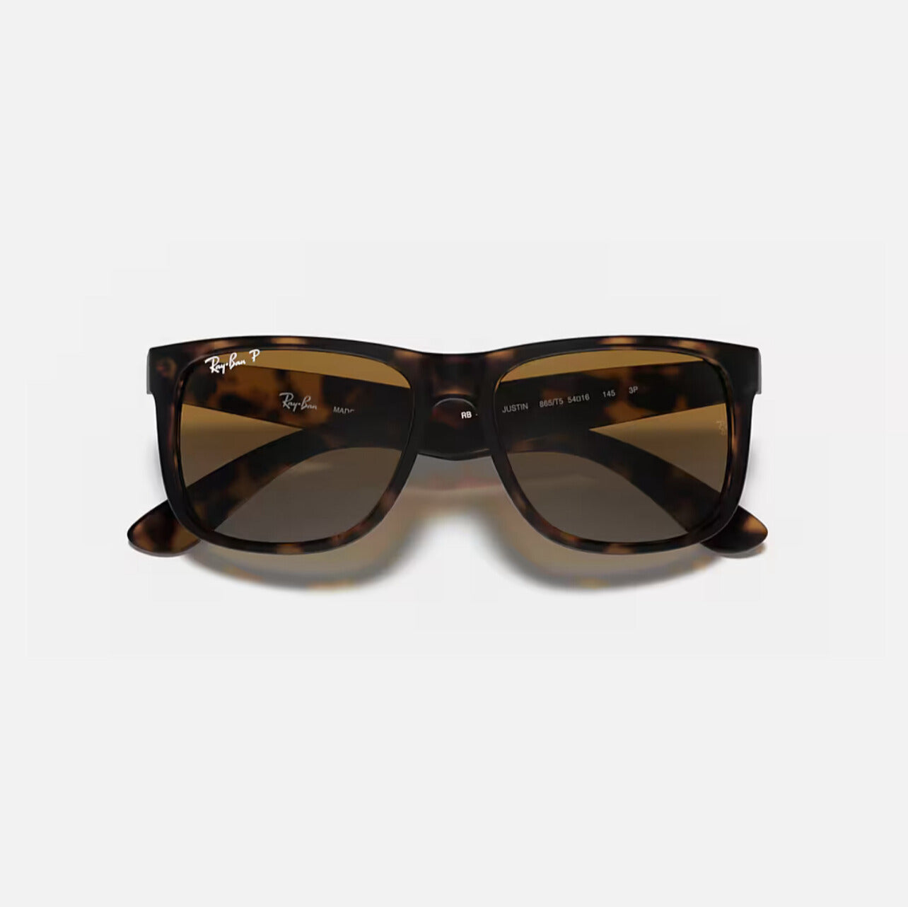Ray-Ban JUSTIN CLASSIC Sunglasses in Matte Havana Frame and Brown lens - RB4165