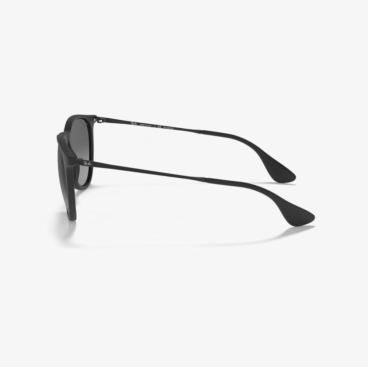 Ray Ban RB4171 Erika 54mm Sunglasses - Black Matte Frame/ Gray Polarized Gradient Lens