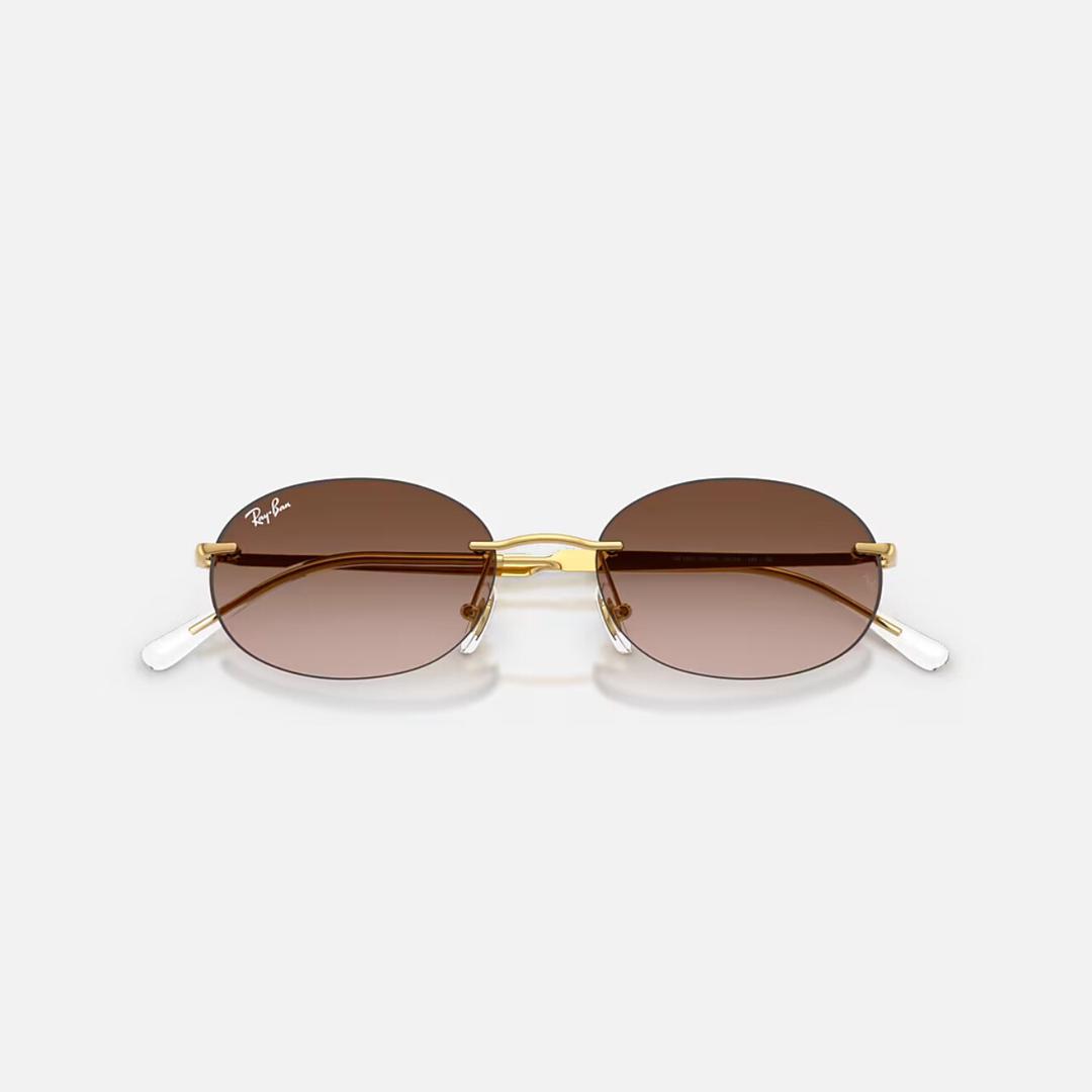 Ray-Ban RB3767 Gold Frame Gradient Brown Lens