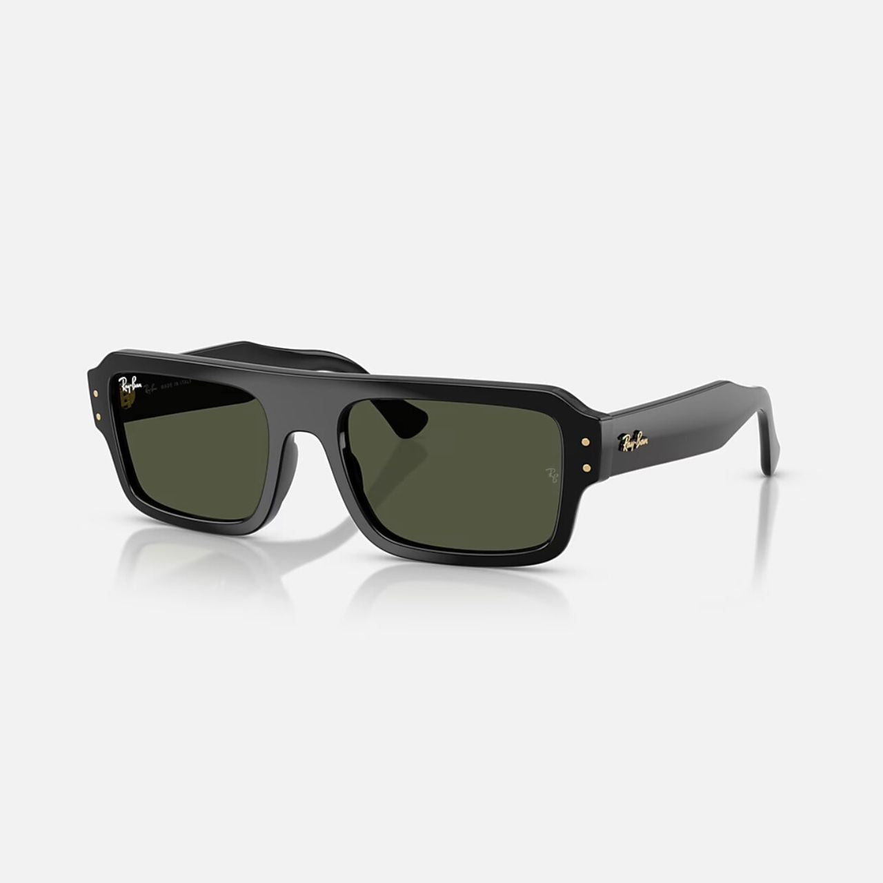 Ray-Ban Lukas Bio Based Black Frame Green Lens