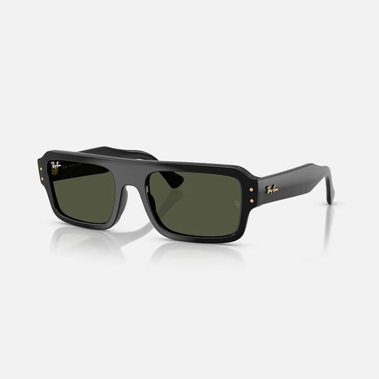 Ray-Ban Lukas Bio Based Black Frame Green Lens