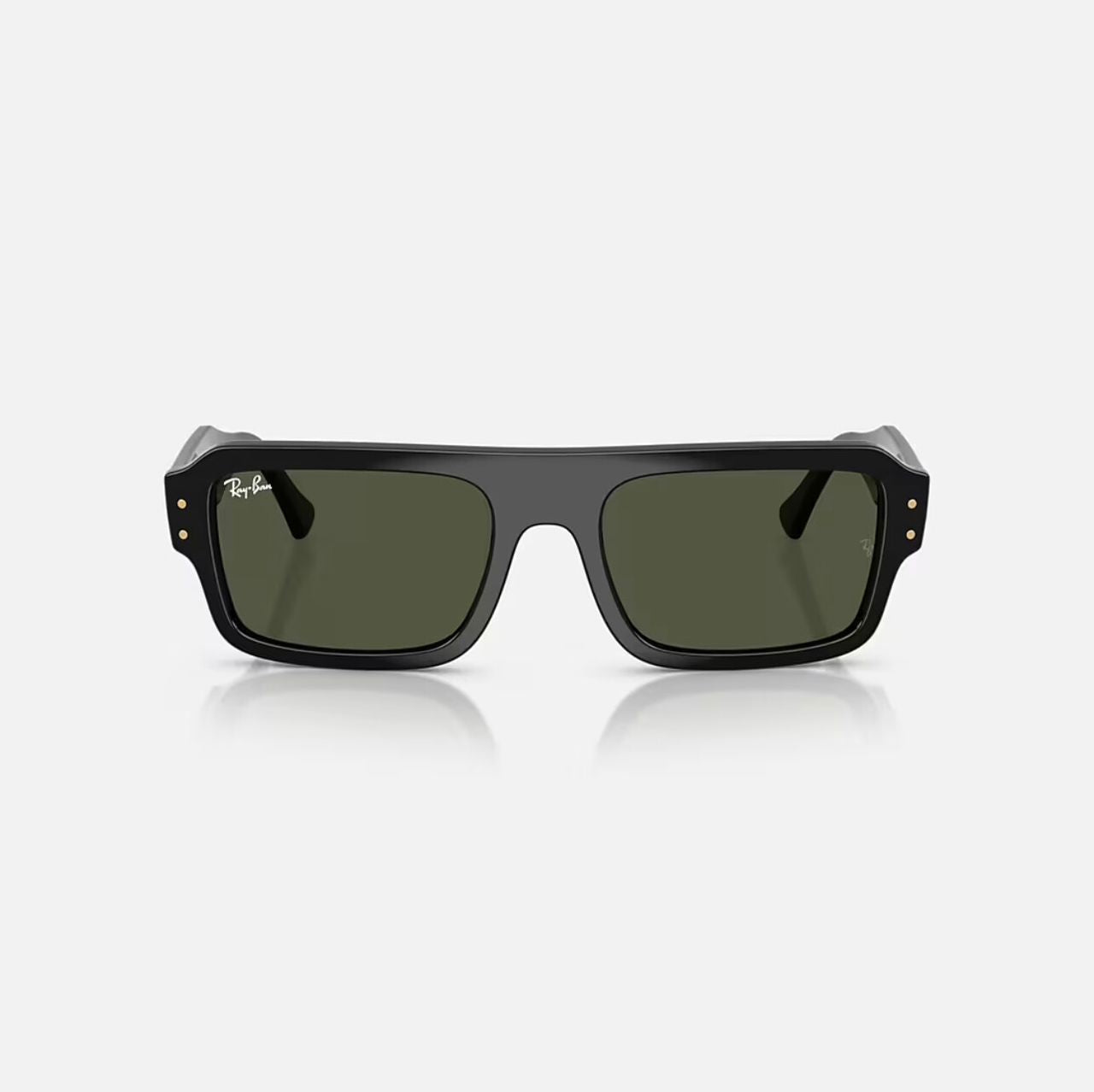 Ray-Ban Lukas Bio Based Black Frame Green Lens