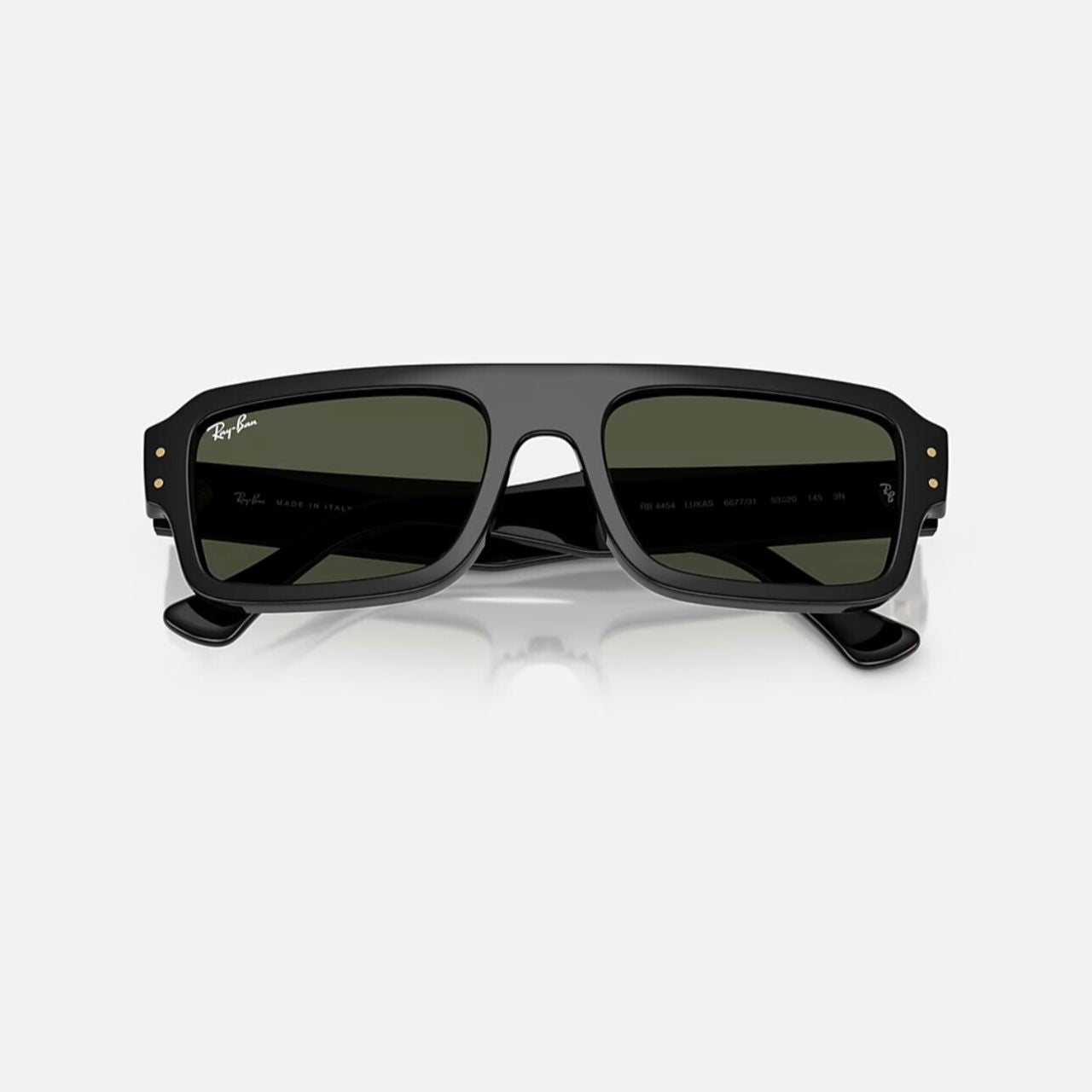 Ray-Ban Lukas Bio Based Black Frame Green Lens