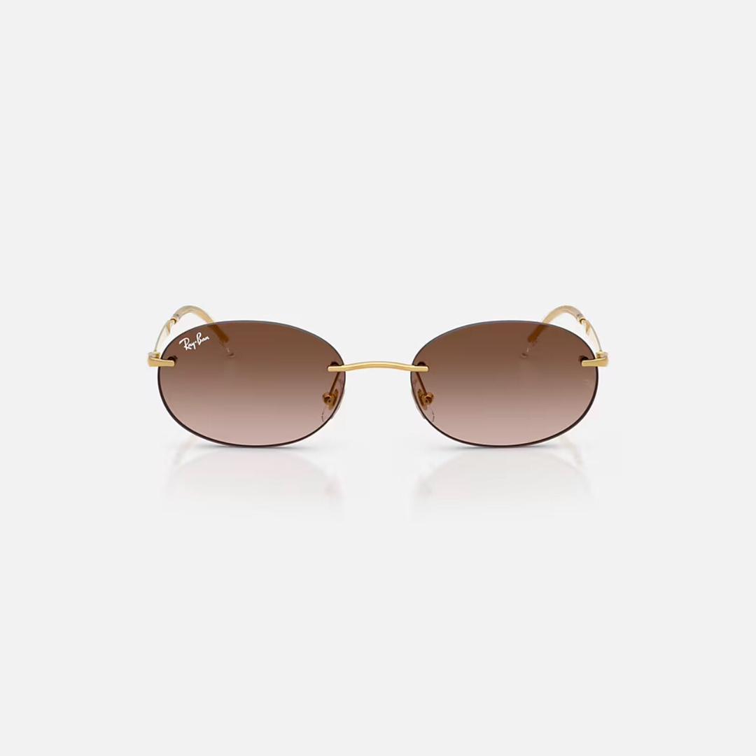 Ray-Ban RB3767 Gold Frame Gradient Brown Lens